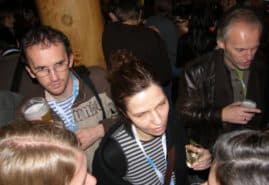 Director Andrzej Dybczak (<em>Gugara</em>) and Małgorzata Janczak (Polish Film Institute)